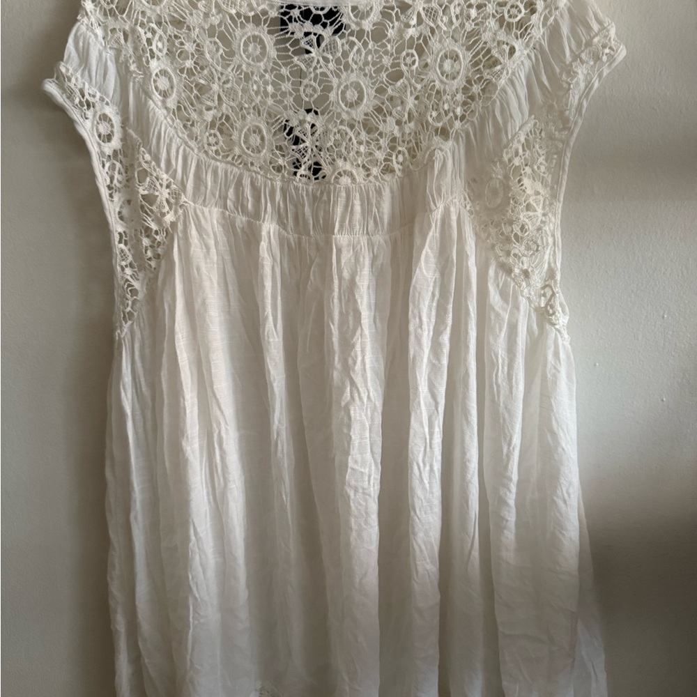 Lane Bryant White Lace Women's Top 22/24 - Picture 4 of 4